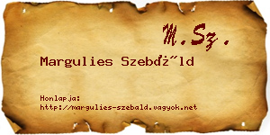 Margulies Szebáld névjegykártya